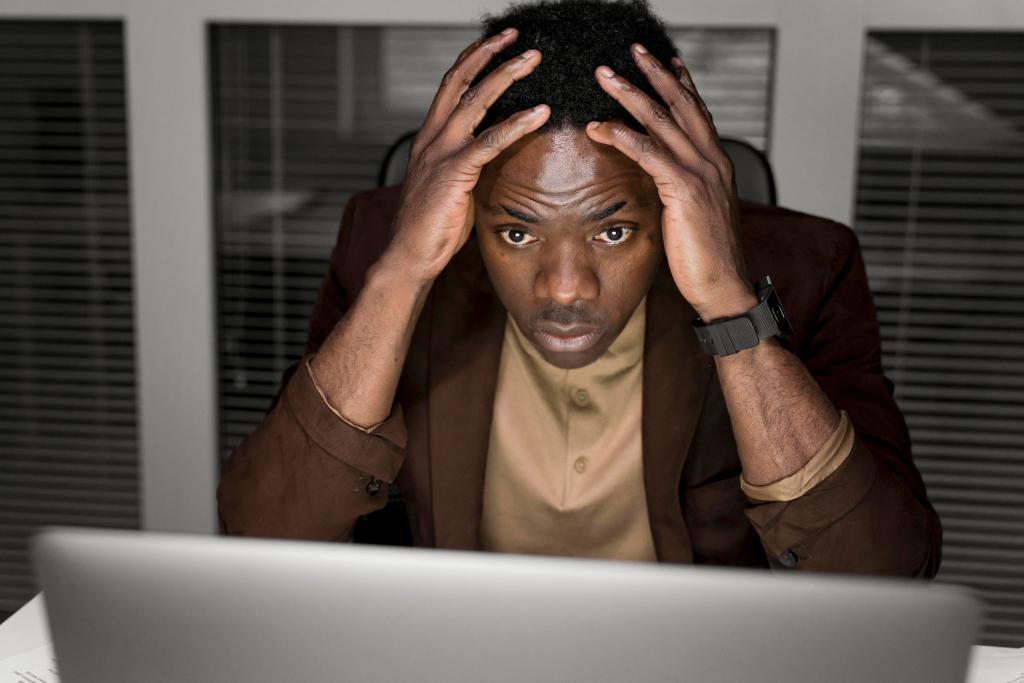 A man unhappy about how the internet portrays him.